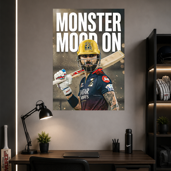 King Kohli | Cricket | Poster