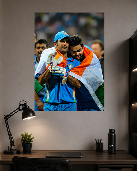 MS Dhoni X Virat Kohli | Cricket | Poster
