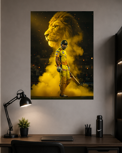 MS Dhoni CSK | Cricket IPL | Poster