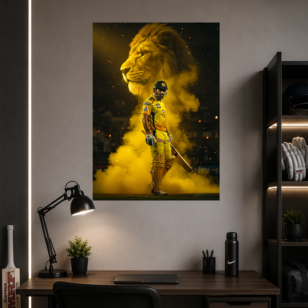 MS Dhoni CSK | Cricket IPL | Poster