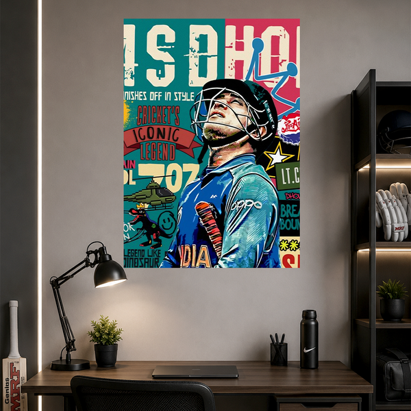 MS Dhoni | Cricket | Poster | CM29