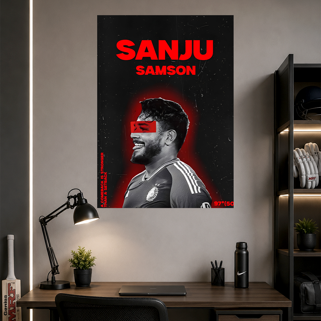 Sanju Samson | Cricket | Poster | CM32