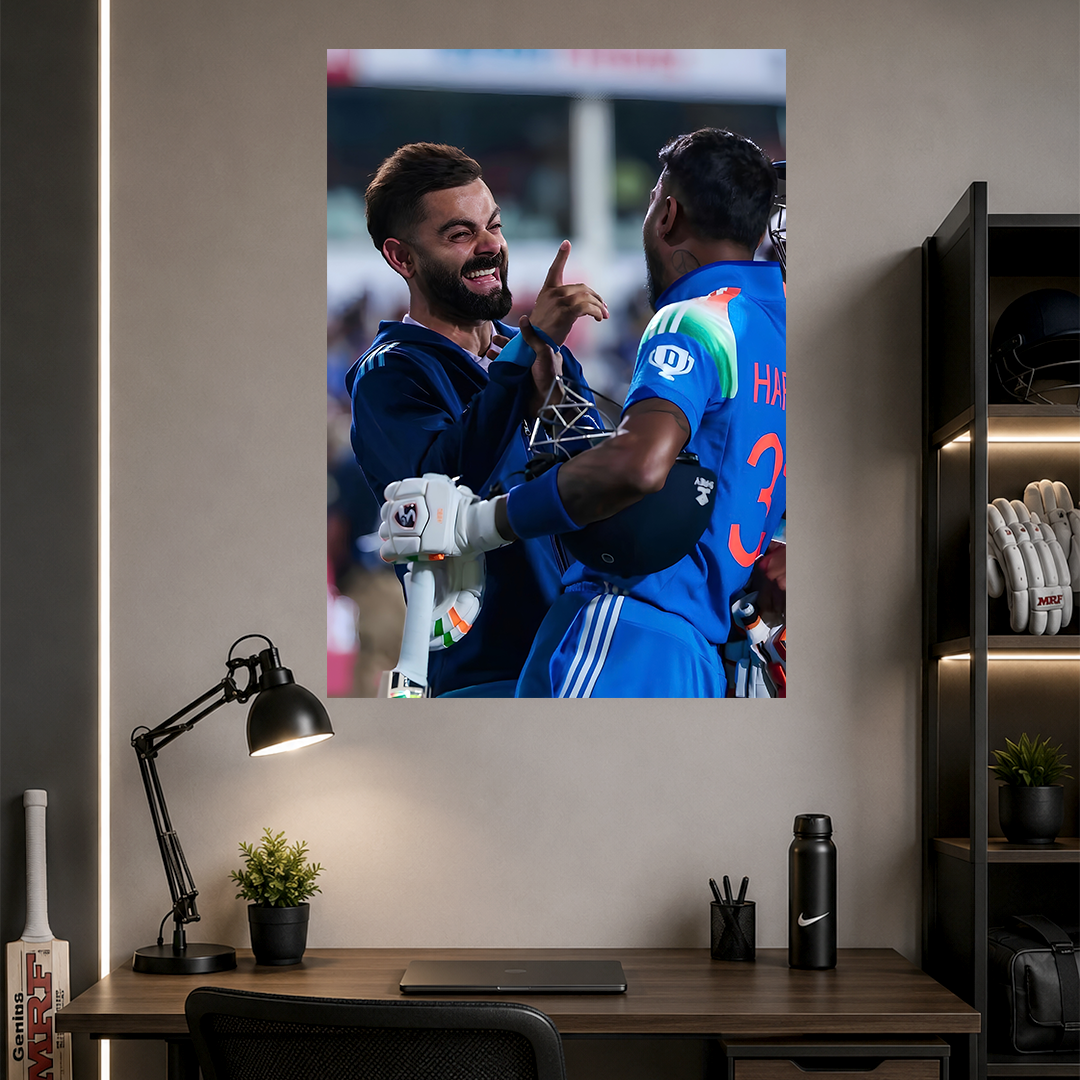 Virat Kohli X Hardik Pandya | Cricket | Poster | CM34