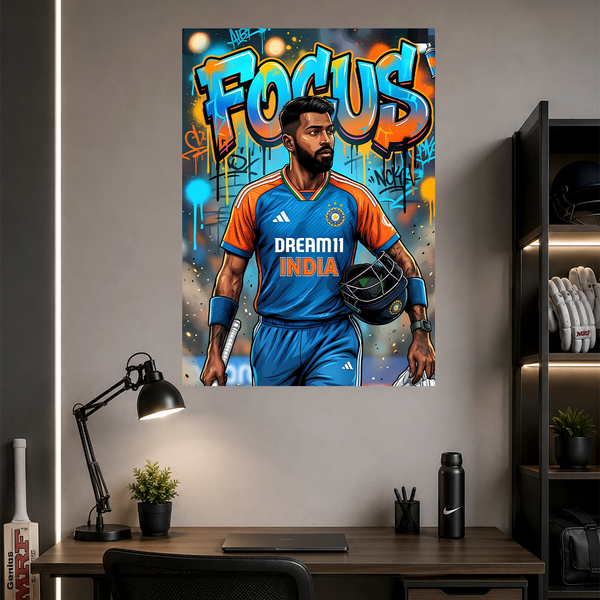 Hardik Pandya | Cricket | Poster | CM37