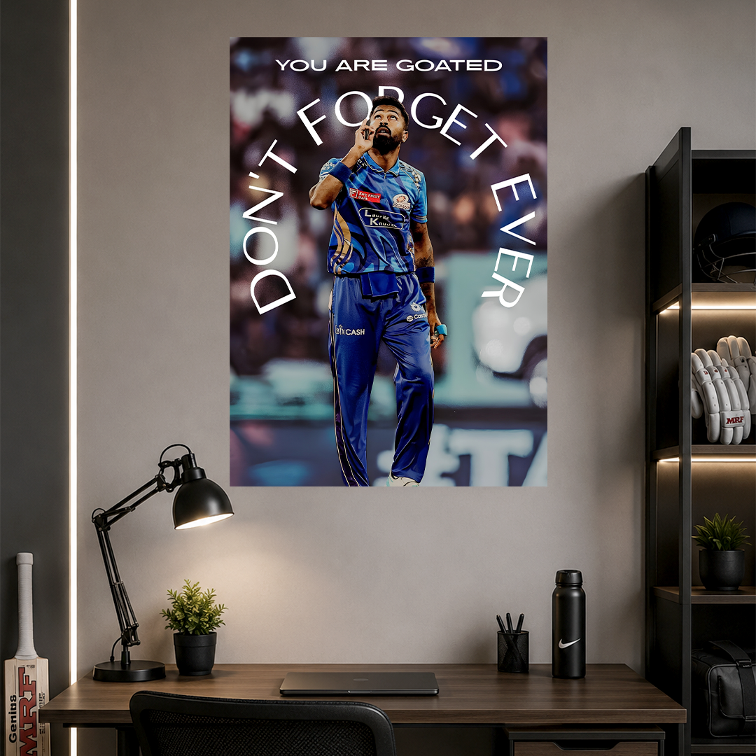Hardik Pandya | Cricket | Poster | CM44