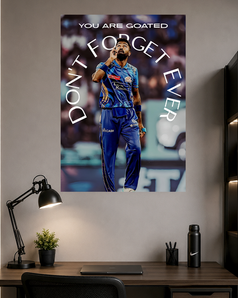 Hardik Pandya | Cricket | Poster | CM44