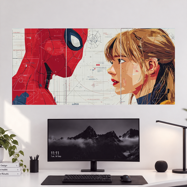 Spiderman X Gwen | Split Poster | Marvel