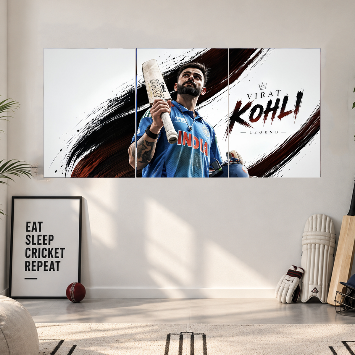 King Kohli | Cricket | Split Poster