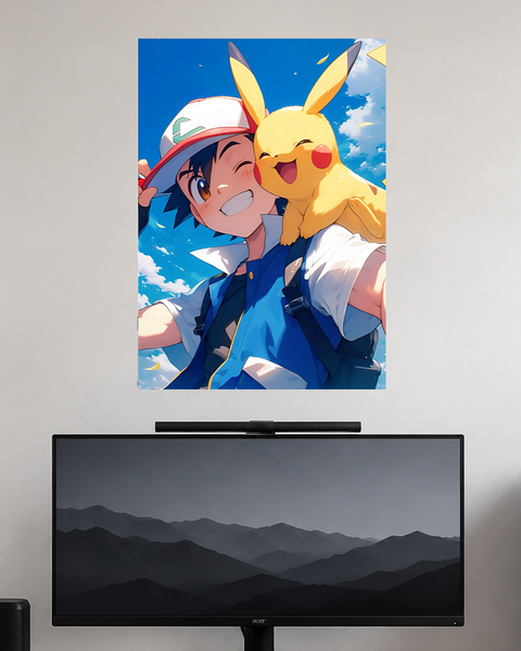 Pokemon | Ash Pikachu | Anime Poster