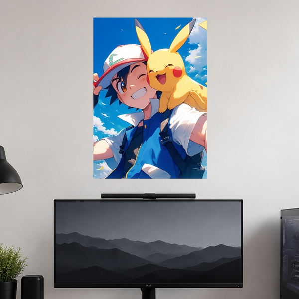 Pokemon | Ash Pikachu | Anime Poster