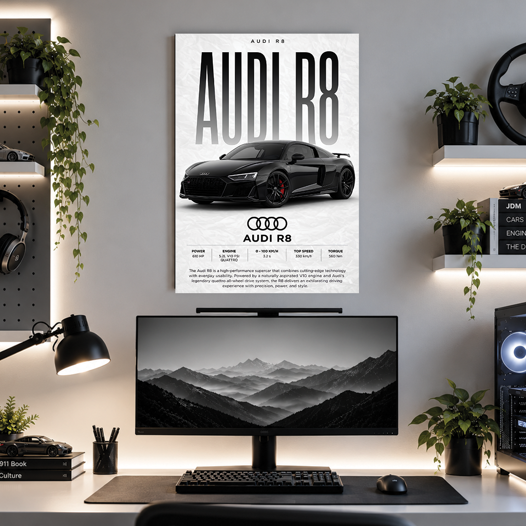 Audi R8 | Cars | Poster | BM21
