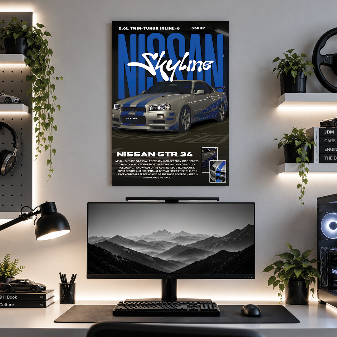 Nissan Skyline GTR | Cars | Poster | BM50