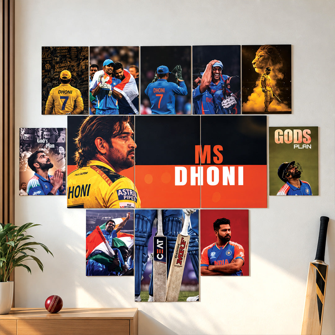 The Legends Cricket wall set| Indian Cricet - 13 Posters