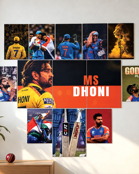 The Legends Cricket wall set| Indian Cricet - 13 Posters