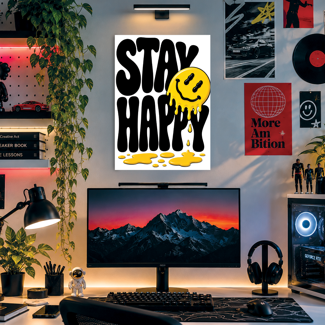 Stay Happy | Funky Posters | fm12