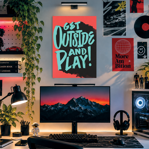 Get Outside & Play | Funky Posters | fm7