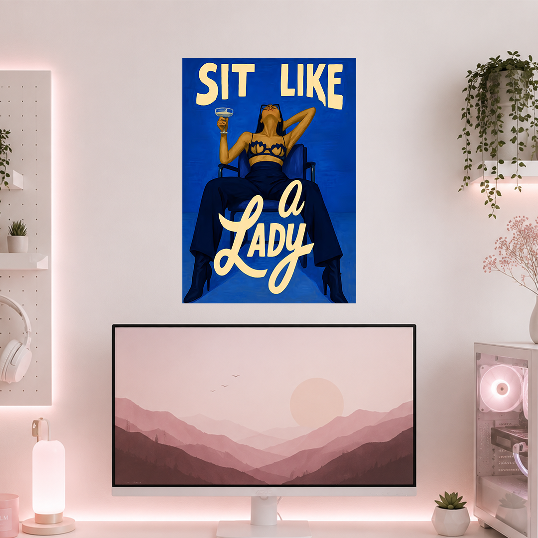Sit Like A Lady| Boss Babe | Poster | GB139