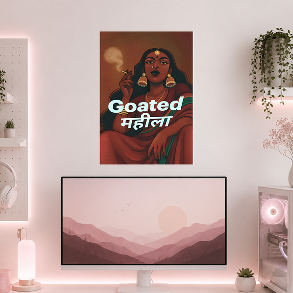 Goated Mahila | Boss Babe | Poster | GB157