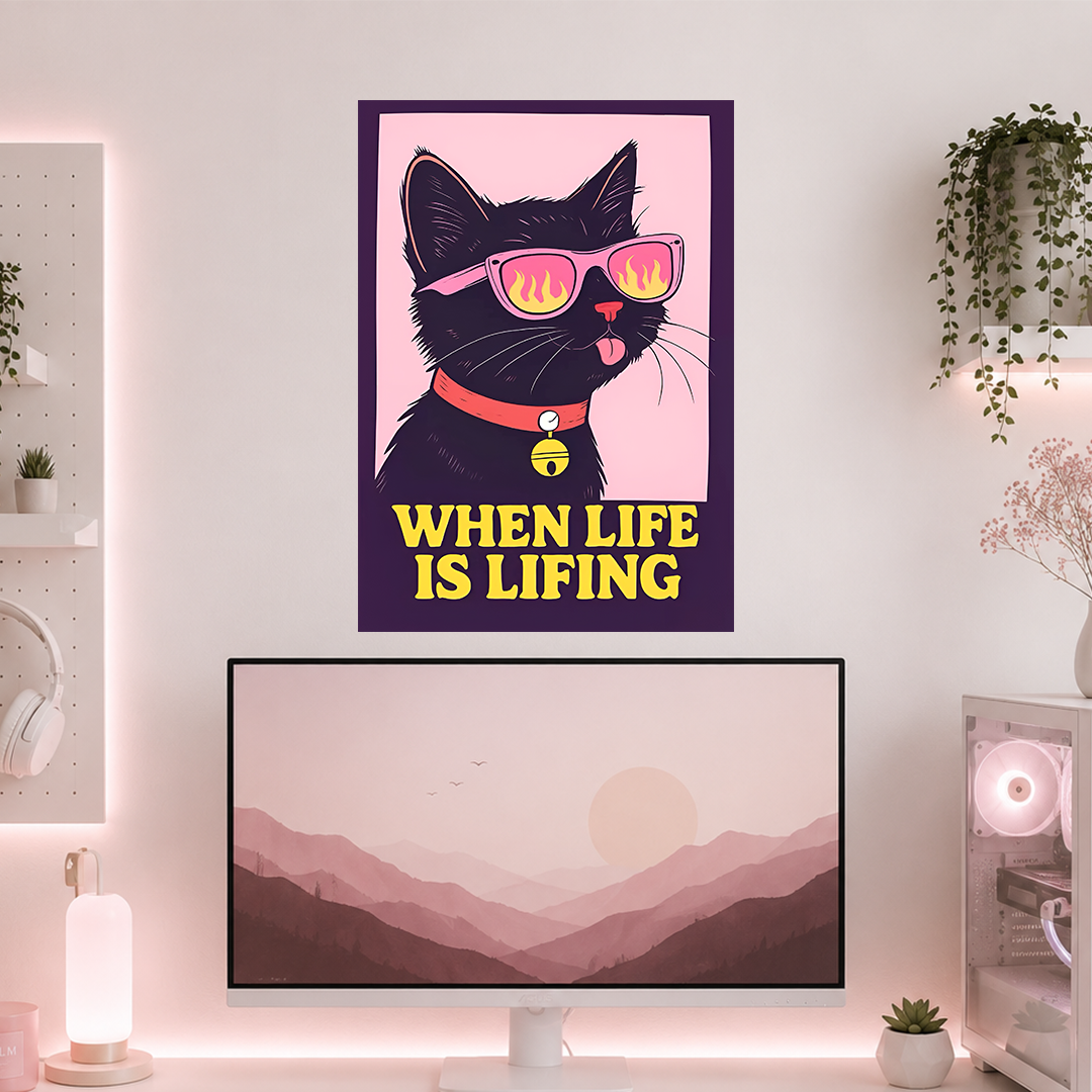 Sassy Black Cat | Boss Babe | Poster