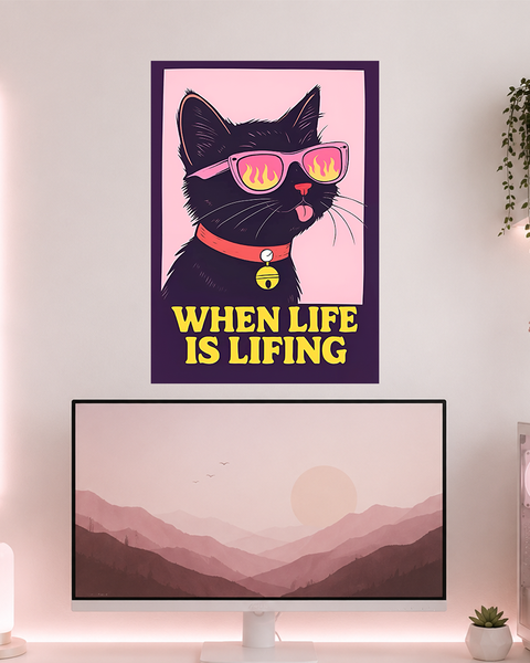 Sassy Black Cat | Boss Babe | Poster