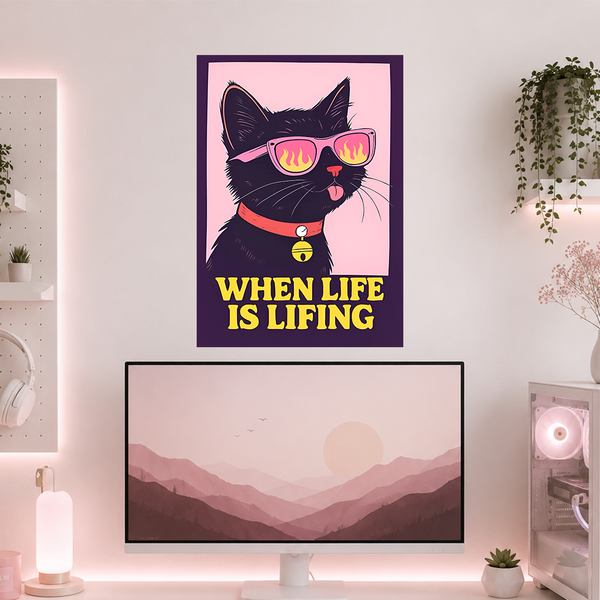 Sassy Black Cat | Boss Babe | Poster