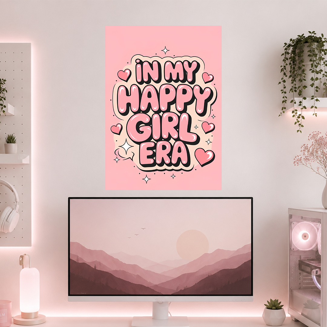 In My Happy Girl Era | Boss Babe | Poster | BB26
