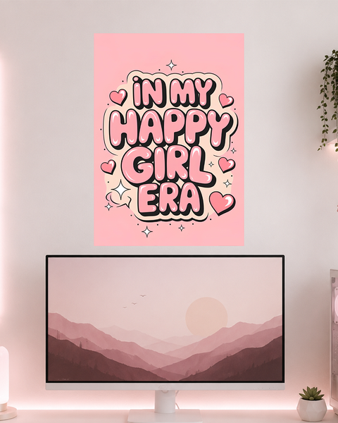 In My Happy Girl Era | Boss Babe | Poster | BB26