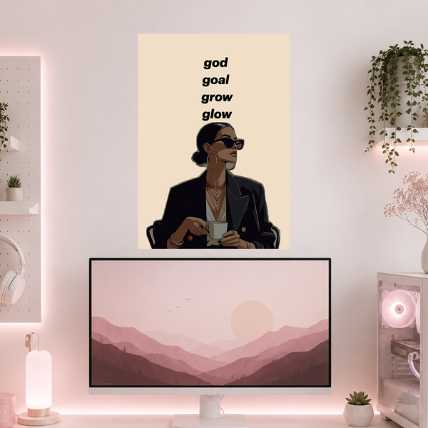 Grow & Glow | Boss Babe | Poster | BB34