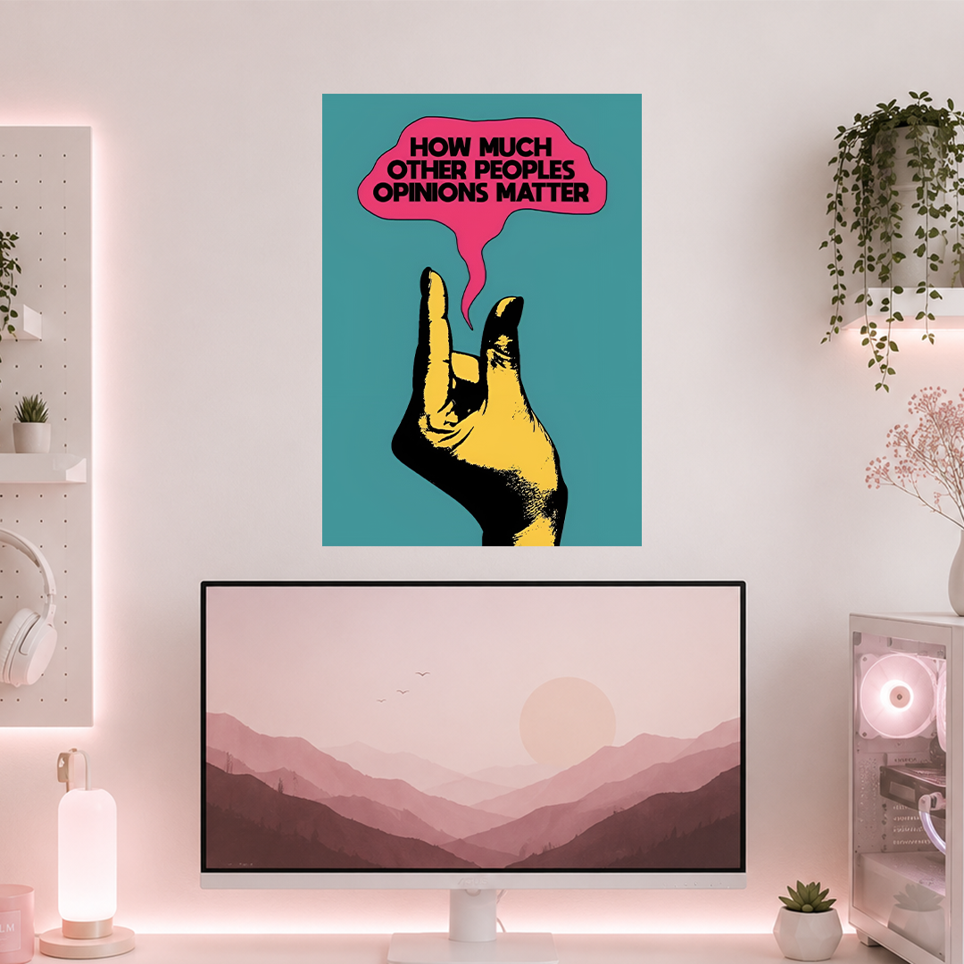 F*ck Opinions | Boss Babe | Poster