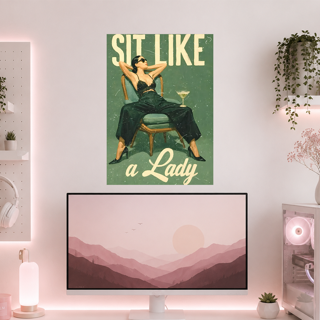 Sit Like A Lady | Boss Babe | Poster | GB93