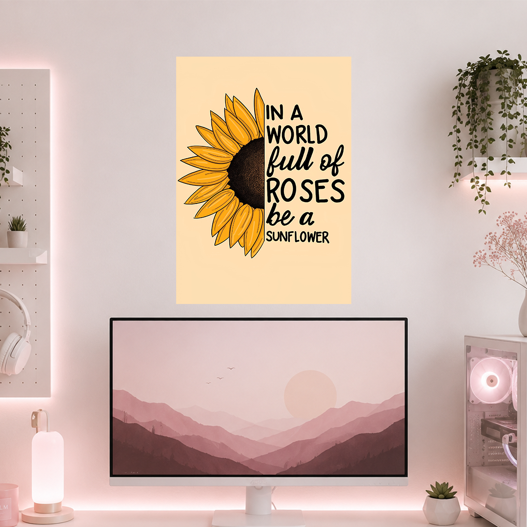 Be A Sunflower | Boss Babe | Poster | GB99