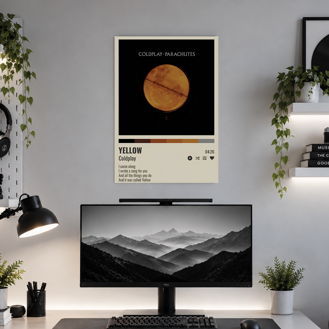 Yellow Coldplay | Music | Poster | MC41