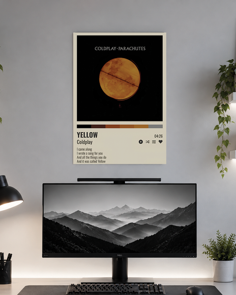 Yellow Coldplay | Music | Poster | MC41