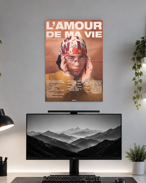 L’AMOUR DE MA VIE | Billie Eilish | Music | Poster | MC57