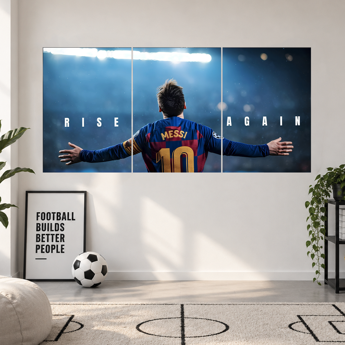 Messi | Football | Split Poster