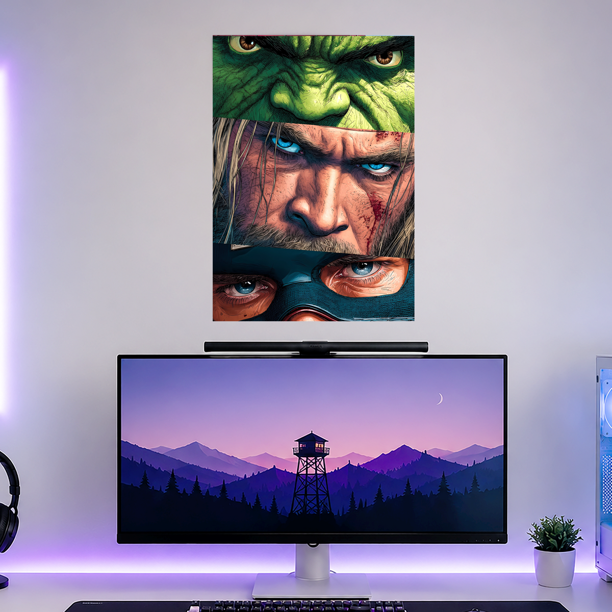 Hulk X Thor X Captain America | MCU | Posters | MM109