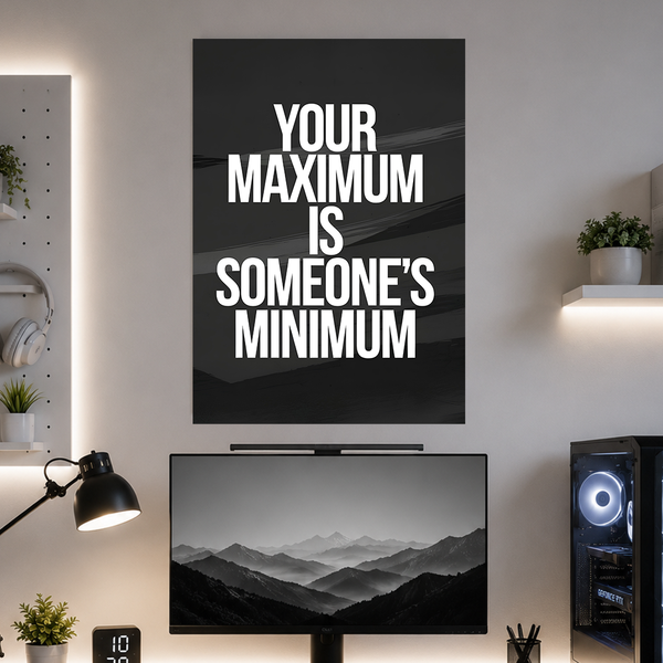 Maximum Minimum | Motivation | Poster