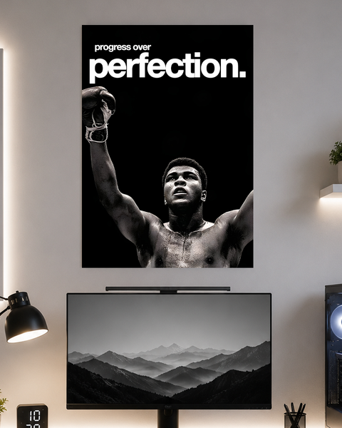 Progress over Perfection | Motivation | Poster