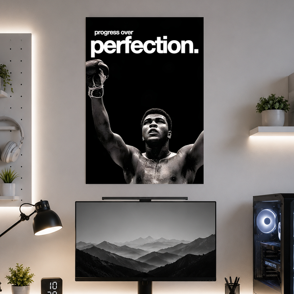 Progress over Perfection | Motivation | Poster