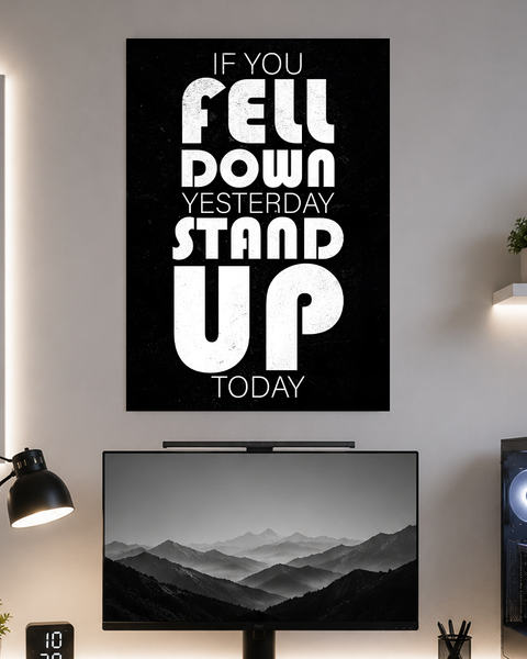 If you fell down | Motivation | Poster