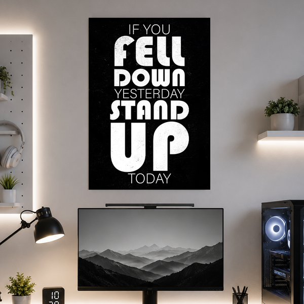 If you fell down | Motivation | Poster