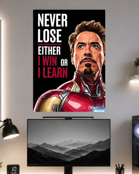 I win or I learn | Motivation | Poster