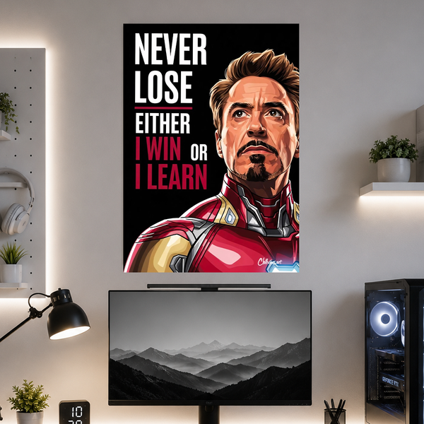 I win or I learn | Motivation | Poster