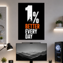 1% Better Everyday| Motivation | Poster | MM50