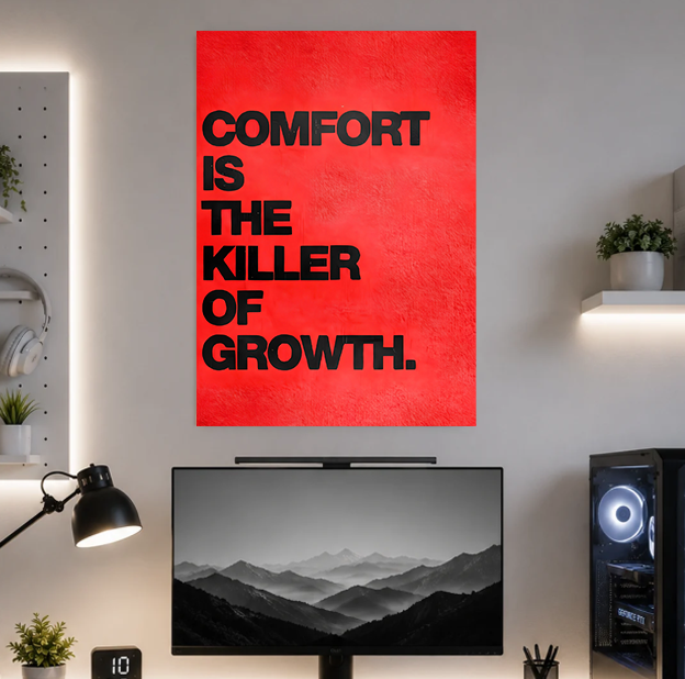Comfort Is Killer | Motivation | Poster | MM60